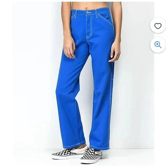 New without tags Dickies royal blue pocketed contrast stitching pants 11/30 - Picture 6 of 8